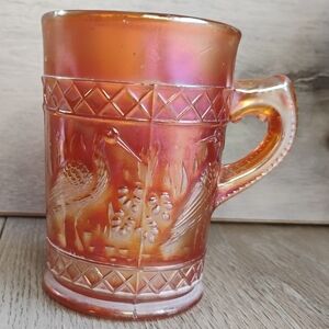 1906 Duncan Crane Carnival Glass Mug Cup Antique